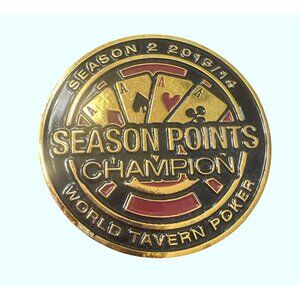 World Tavern Poker Season 2013/14 Points Champion Card Guard Weight